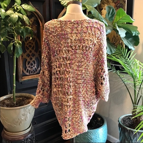 Cotton Candy Handmade wide knit sweater - Picture 9 of 12